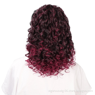 Coloured Afro Kinky Curly Wrap Around Natural Wavy For Black Women Cosplay Drawstring Hair Ponytail Extensions